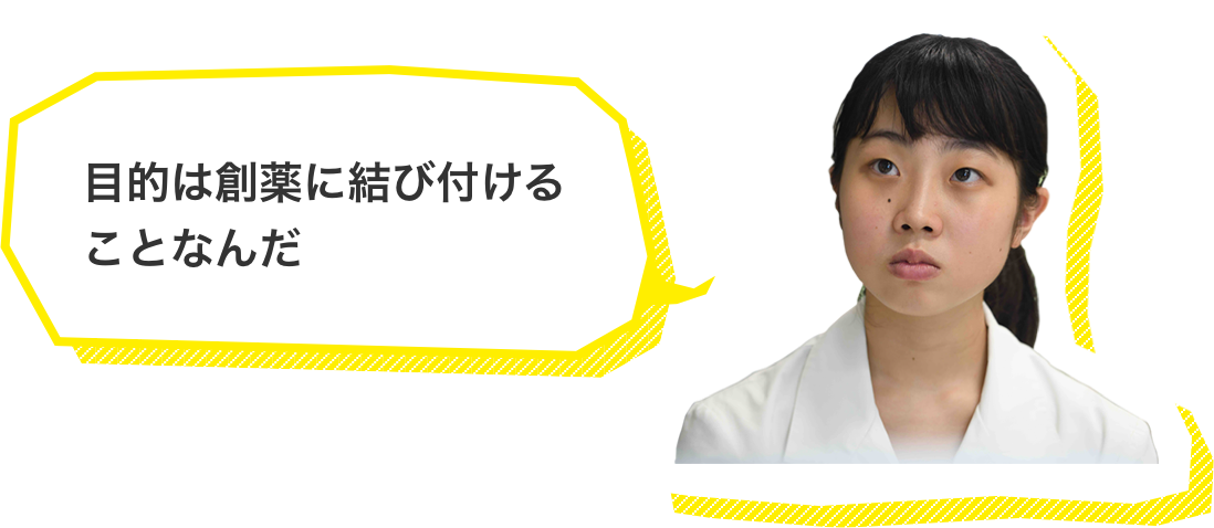 目的は創薬に結び付けることなんだ