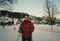 スイス・グリンデルワルドのスキー場にて
