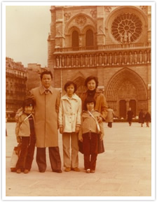 ミラノ時代。パリに家族旅行