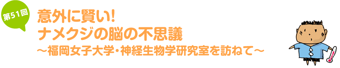意外に賢い！ナメクジの脳の不思議～福岡女子大学・神経生物学研究室を訪ねて～